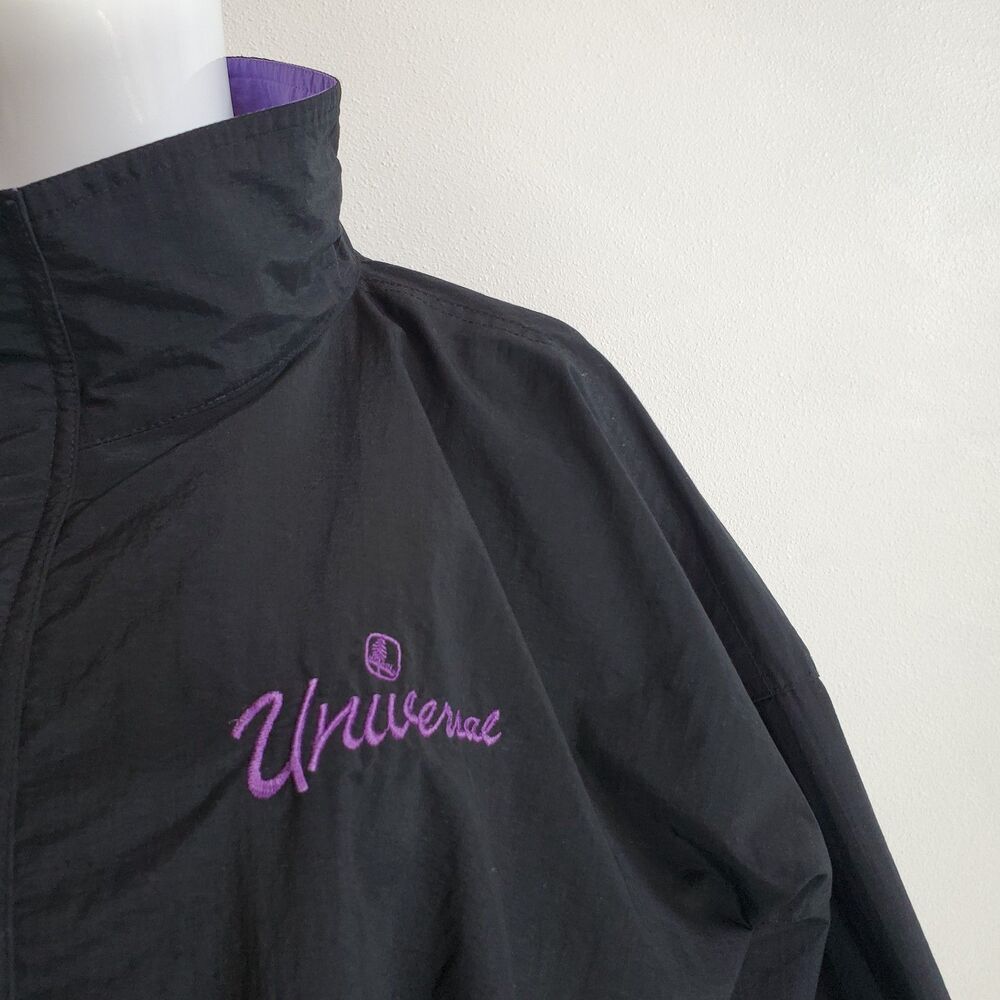 Vintage 90's Gear For Sports Black 1/2 Zip Windbreaker Jacket - Picture 4 of 8